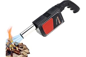 PLPLAAOO Soufflet électrique,Ventilateur portatif pour Barbecue, Ventilateur pour poêle à Bois Poche pour Pompe à air pour Pique-Nique en Plein air, Camping, randonnée, Outil de Cuisson, soufflet pour foy
