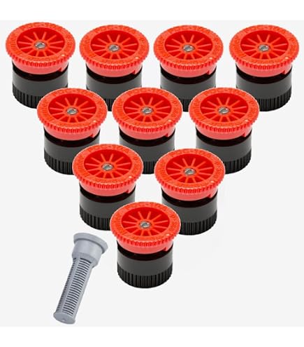 10er-Pack Sprinkler-Düsenkappen Mit Filter Für Hunter-Sprühköpfe – ABS-Kunststoff, Schwarz, Einfache Montage