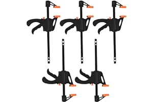 DOES NOT APPLY 5 Pièces Pinces à Dégagement Rapide, Serre Joint Une Main de Charpentier de 4 Pouces, Pinces à Cliquet, Bricolage, pour Travail du Bois, Artisanat Fait à Main