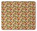 Produktbild Jungle Mouse Pad, Polynesian Botanical Nature Pattern with Tropical Flowers Exotic Paradise Aloha, Standard Size Rectangle Non-Slip Rubber Mousepad, Multicolor