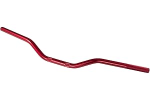 A-PRO Aluminium Lenker Motorrad ATV Naked Niedrige Falten 22mm Durchmesser Rot