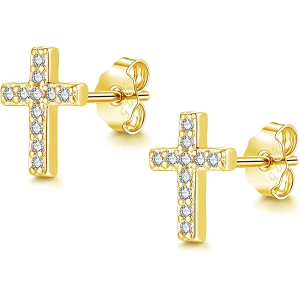 SOFIA MILANI Damen Ohrstecker Aus 925 Silber – Kreuz-Motiv Mit Zirkonia, Rhodiniert, Nickelfrei In Geschenkbox