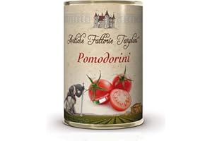 Pomodorini | Antiche Fattorie Templari | 12 Barattoli da 400 Gr | Gluten Free | Agricoltura Biologica | Certificato Eccellenze Alimentari | Pomodori del Cilento e Piana del Sele | Idea Regalo