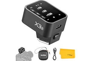 Godox X3S X3-S TTL Flash Trigger Compatiable for Sony Camera, 2.4G Wireless Touchscreen Support TTL Auto/Manual/Multi Flash X3 Transmitter (X2T-S XPro-S XProII-S Upgraded Version)