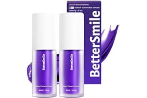 BETYBOPT 2PCS Dentifrice Blanchissant Violet,V34 Correcteur Dentifrices white Dentifrice Violet,Purple Teeth Whitening,Dent Blanchiment Purple Corrector Toothpaste,Blanchiment Des Dents