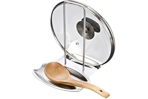 Gearmax® Acier Inoxydable Casserole Couvercle-Housse de Protection pour Repose-cuillère