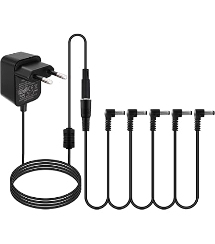TOP CHARGEUR Netzteil 9V Für Effektpedale | Kompatibel Mit Boss RC-50 Loop Station, 120 Cm Kabel, Mit LED