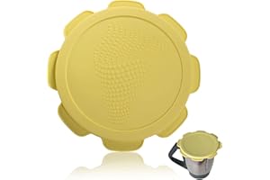 ‎MIXCOVER mixcover Silicone Lid Water, Air and Odour Proof for Thermomix TM7 TM5 TM6 TM Friend | BPA Free | Food Safe - Yellow