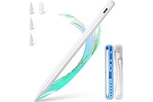 BLEBLE Pencil for Apple iPad 2018-2025, Type-c Fast Charge Pixel Precision, Tilt Sensitive Stylus Pen Compatible Apple iPad 11/10/9/8/7/6, Pro M4/12.9/11/13", Air 3/4/5/11"-13"M2/M3, mini 6/5, White