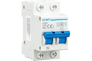 CHINT Interruptor Automatico Magnetotermico Gama Domestica Curva C (2 Polos, 25A)