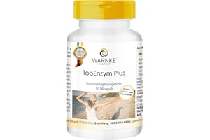 ‎WARNKE VITALSTOFFE Enzym Komplex - Rutin, Bromelain, Trypsin und Chymotrypsin - Topenzym Plus - 50 Kapseln | Warnke Vitalstoffe - Deutsche Apothekenqualität