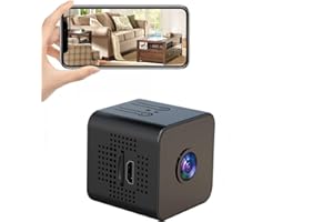 TESEU Mini Spy Camera Hidden Camera High Video Quality WiFi Wireless Mini Camera Indoor Small Security Video Camera for Home Surveillance Micro Secret Nanny With APP/Motion Detection/Night Vision