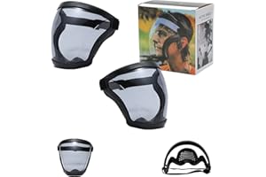 APOMKJOE Anti-Fog Protective Full Face_Shield, Reusable Super Face Protective Cover, HD Durable Adjustable Face Visor