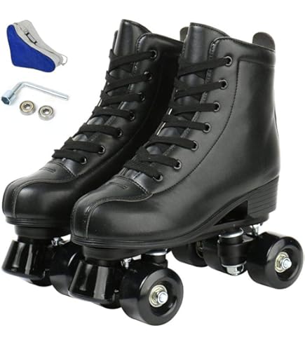 CHICAGO Quad Roller Skates - Adjustable High-Top Classic Skates For Men & Boys, Indoor/Outdoor, Roller Derby