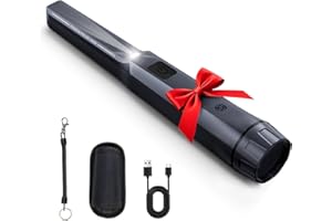 SUNPOW Metal Detector Pinpointer Ricaricabile – Sunpow Metal Detector Professionale 800mAh (15H) – Cercametalli Portatile Impermeabile IP68 – Rilevamento 360° Alta Sensibilità – NXGD02