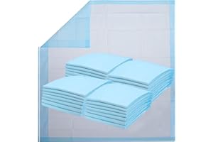 Healqu Alèse Jetable, Lot de 25 - Protège-Matelas Jetable Spécial Incontinence et Fuites Urinaires - Adultes, Enfants, Personnes gées et Animaux - Grand Format, Très Absorbant (60x90 cm)