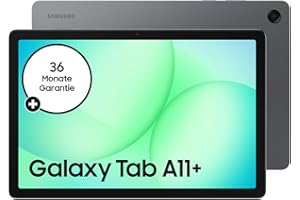 ‎SAMSUNG Samsung Galaxy Tab A11+, AI Tablet, 11 Zoll Display, 90 Hz Bildwiederholrate, 128 GB Speicher, 6 GB RAM, Android, Dolby Atmos Quad-Lautsprecher, Gray, 3 Jahre Herstellergarantie