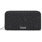 Tous Black Wallet for Women, Measures 10 x 19.5 x 3 cm, Tous Puffy Bear Collection