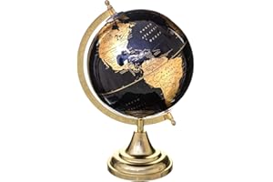 FEERIC CHRISTMAS - Globe Terrestre Noir Or H. 33 cm