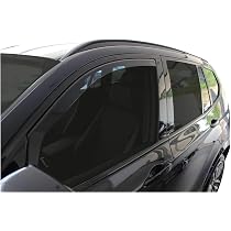 Deflecteurs D'air HEKO Pour BMW X3 E83 2003-2010 - Set 4 Pièces - Montage Intérieur - Acrylique Fumé - Anti-bruit