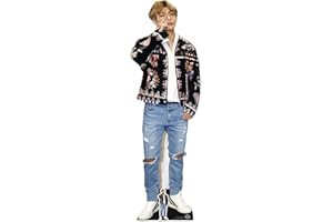 STAR CUTOUTS CS746 V Lifesize Cardboard Free Desktop Cutout of Kim Taehyung (V) Bangtan Boys Standandee, solide, mehrfarbig