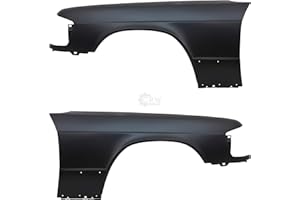 Diederichs Kotflügel Set für Mercedes 190E / D W201 Bj. 82-93, Schwarz, Stahl, ohne Blinkerloch, vorne links und rechts