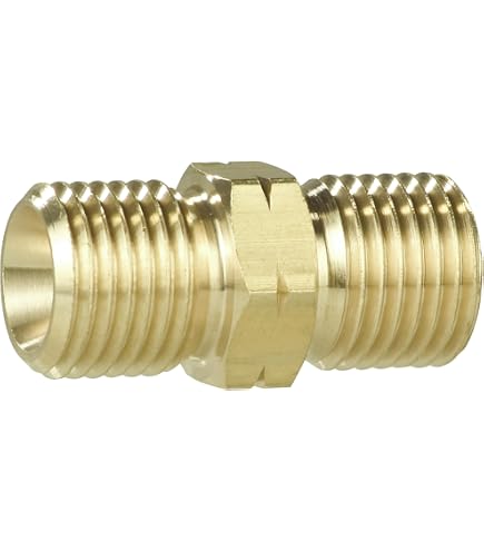 4 Raccords Rapides Gaz Laiton 1/4" Filetage Extérieur Gauche - Pour Chauffage, Solaire, Plomberie