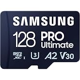 Samsung PRO Plus 128GB microSDXC UHS-I Bellek Kartı MB-MY128SA/WW, U3, V30, A2 Hız Sınıfı, 180 MB/sn Okuma, 130 MB/sn Yazma