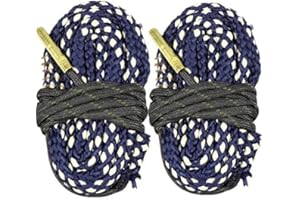 RAINBOW_ROAD 2pcs Caza Bore Serpiente Cleaner pistola pistola barril Kit de limpieza cuerda 410 GA Gauge para carabina/pistola/pistola/Rifle