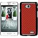 Produktbild PhoneNatic Case für LG L70 Hülle rot Carbonoptik Hard-case + 2 Schutzfolien