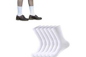 Balseti Calzini per Bambini e Bambine – Calzini da Uniforme per la Scuola. Calzini per Uomo e Donna, Eleganti e Formali, Ideali per il Lavoro. Vari Colori e Taglie, Confezione da 6 Paia