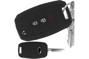 MT KEY Llave Plegable Funda de Silicona para Llave Marca Verde Compatible con Picantio Rio Ceed Soul Sportage Stonic Carens