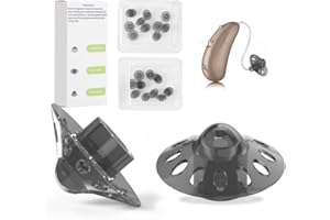 ZAREPSILONYX Phonak Hörgeräte-Kuppeln, 20 Stück, Phonak Open 4.0 Kuppel, mittlere Hörgeräte-Dome, Phonak Hörgeräte-Zubehör, mittlere Größe (0,35 Zoll = 9 mm) (offene 4,0 Kuppel Medium)