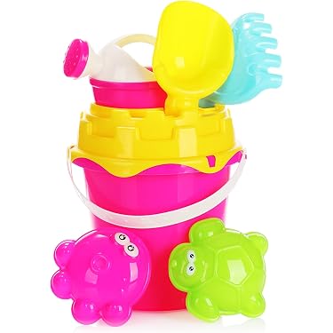 6-teiliges Sandspielzeug Set Für Kinder – Mit Wassermühle, Förmchen, Schaufel & Mehr Für Strand & Garten
