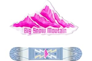 WakiHong 1 Pezzo Pad Antiscivolo Tavola Snowboard Pad Snowboard Antiscivolo Stomp Pads Accessori Donna per Un'appoggio Sicuro sullo Snowboard,Forma di Montagna di Neve.(Rosa)