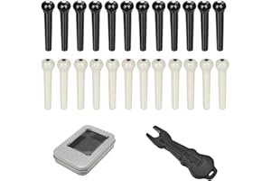 AORVYUI Ponte Chitarra Acustica Estrattore del Perno per Chitarra Ponte Chitarra Acustica con 24 Perni per Chitarra per Rimuovere Strumento Chitarra Parti