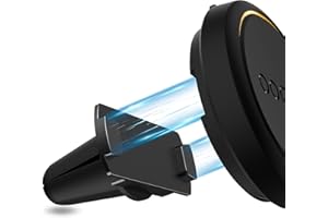 SUPMEGA Magnetische Auto-Lüftungsgitterhalterung für OOONO CO-Driver NO2, Metall-Luftschlitzhalter mit eingebauten Magneten, kompatibel mit OOONO NO2 Blitzerwarner