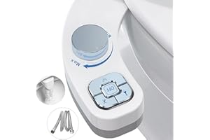 PENDEJATO Pulvérisateur Bidet Toilette WC - Non Électrique Accessoires De Toilette Japonaise - Buse Rétractable Avec 2 Angles De Jet - Pour Le Nettoyage Avant Et Arrière (Ancienne version)