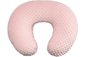 Owlowla Nursing Cover, Breastfeeding Pillow Slipcover Fits Nursing Pillow for Baby Boy Girl(Blush Pink)