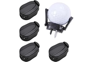 Huakaile 5 Pcs Golf Ball Picker Upper for Putter, Universal Putter Ball Retriever Grabber, Back Saver Golf Ball Pick Up Suction Cup, Foldable Claw Sucker for Putter Grip Golfer