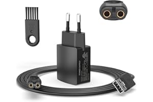 SUPERER Chargeur 5V Compatible avec Philips Rasoir 3000X/5000X/8000/i9000, pour One Blade (Pro) 360 Visage & Corps QP2824 QP2734 QP1924, All-in-One Trimmer, Certains modèles de Bodygroom 3000/5000/7000