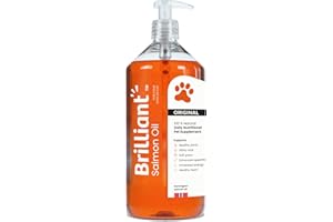 Hofseth Biocare Brilliant Salmon Oil for Dogs, Cats, Puppy, Horse, Ferret & Pets - Pure Omega 3, 6 & 9 Fish Oil Food Supplement | Treats Itchy Skin, Joint Care, Heart Health & Natural Coat (1 Litre)