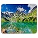 Produktbild Landschaften 10030, Berge, Designer Leder Mousepad Unterlage Mauspad Maus-Pad Stark Anti Rutsch Unterseite für Optimalen Halt mit Lebhaftes Motiv Kompatibel mit Apple Magic Maus. Ideal für Gamer und für Grafikdesigner