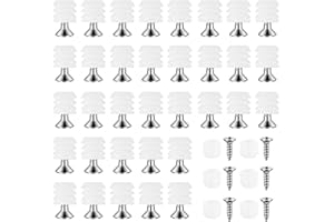 ZHENGYYUU 110 Sets Hinge Expansion Dowels with Screws, M4 x 8 mm White Plastic Hinge Dowel Inserts with M3.5 x 13 mm Screws, for Cabinet Cupboard Door Desk Chair Fixings
