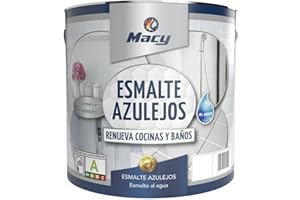 Macy Esmalte Azulejos al Agua de Gran Adherencia para Interior y Exterior. Acabado Brillo. 750 Mililitros, Rouge Cabaret Brillo