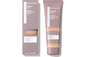 Revlon Sérum Teinté Illuminance, Triple Acide Hyaluronique, Unifie le teint au fil du temps et hydrate tout au long de la journée, SPF 15, 317 Tan Sand, 28 ml