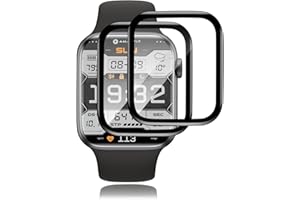 Carantee 2 Stück für Panzerglas für Apple Watch 9/8/7 45mm Schutzfolie, Premium Panzer Schutz Glas für 9 45mm Displayschutz, 9H Härte, HD Blasenfrei Schutzglas Folie, Fingerabdruck-ID Panzerglasfolie