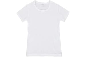 Ellepi Magliette Puro Cotone Confezione da 3 Intimo Bambina Ragazza 2 3 4 5 6 8 10 12 14 16 Anni Underwear Anallergico Bianco Traspirante Confortevole Canotta Regalo Abbigliamento