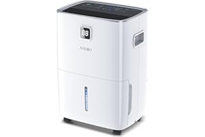 ARIBIO Luftentfeuchter Elektrisch 30L/24H, Mit Feuchtigkeitssensor und LED-Anzeige, Raumgröße ca.300m³/100m², 4L Wassertank und Abflussrohr, 24H Timer, für Gegen Feuchtigkeit, Schimmel und Wäschetrocknung