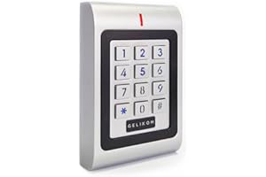 Gelikom SK1 RFID und PIN Codeschloss 2 Relais Wasserdicht Türöffner Transponder Passwort + Netzteil + 5 Keyfobs